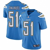 Nike San Diego Chargers #51 Kyle Emanuel Electric Blue Alternate NFL Vapor Untouchable Limited Jersey,baseball caps,new era cap wholesale,wholesale hats
